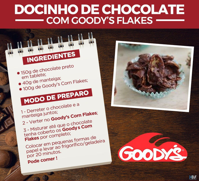 DOCINHO DE CHOCOLATE COM GOODY'S FLAKES