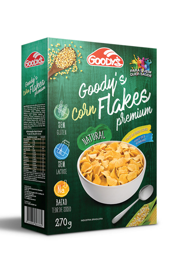 #002 Cereal Goody's Corn Flakes Natural Sem Glúten/Sem Lactose